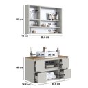 Ver imagem 3 de Conjunto para Banheiro Gabinete Suspenso 88,4 com Cuba e Espelheira Berlin