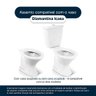 Assento Sanitário Laqueado Soft Close Diamantina Areia (Bege) para vaso Icasa - 4
