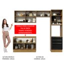 Ver imagem 6 de Armário de Cozinha Completa 260cm Rustic/Preto Lux Madesa 05