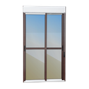 Ver imagem 1 de Porta Correr Integ.2F.Móv.220 x 200 Elite c/Fecho Autom V.Ref.Mix Corten Brimak