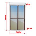Ver imagem 4 de Porta Correr Integ.2F.Móv.220 x 200 Elite c/Fecho Autom V.Ref.Mix Corten Brimak