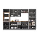 Ver imagem 3 de Armário de Cozinha Modulada Completa Fidelitá Nara 100% MDF 6 Peças 350cm 18 Portas 2 Gavetas com