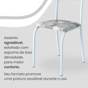 Ver imagem 6 de Conjunto Sala de Jantar Mesa Retangular 120x75cm Tampo Madeira MDP Indiana 4 Cadeiras Rio Branco/Paraopeba