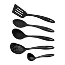 Ver imagem 1 de Jogo de Utensílios Tramontina Ability em Nylon Preto - 05 Peças