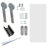 Kit Porta de Correr Fundo Primer 0,80x210 + Trilho Escovado - 5