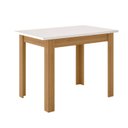Ver imagem 1 de Mesa de Jantar Retangular 108cm Bellagio Laranja/Freijo UV/Off White