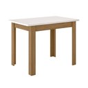 Ver imagem 1 de Mesa de Jantar Retangular 108cm Bellagio Laranja/Carvalho/Off White