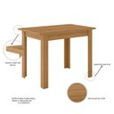 Ver imagem 4 de Mesa de Jantar Retangular 108cm Bellagio Laranja Freijo UV