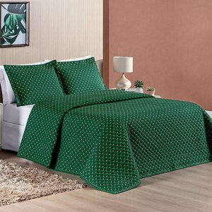 Cobre Leito King Doroty Micropercal Verde