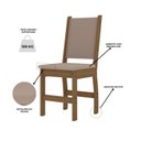 Ver imagem 6 de Kit 2 Cadeiras para Cozinha Clara