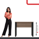 Ver imagem 5 de Escrivaninha M90/60p25tub 90cm Industrial Walnut E Preto