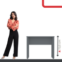 Ver imagem 5 de Escrivaninha M90/60p25tub 90cm Industrial Grafito