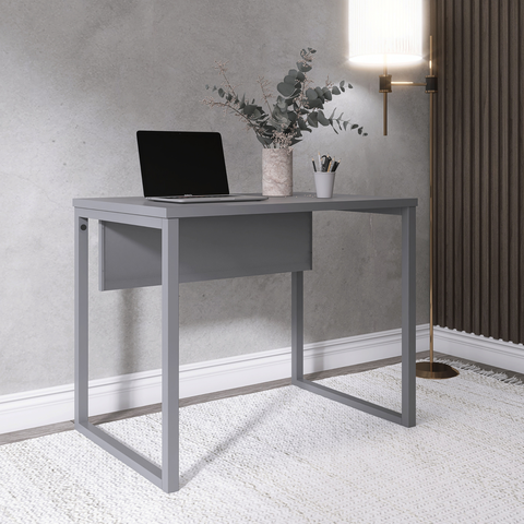Escrivaninha M90/60P25TUB 90cm Industrial Cinza
