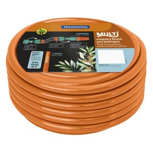 Mangueira 1/2´´ Tramontina Laranja em Pvc 3 Camadas 10m