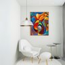 Luminária Esfera Premium Lustre Teto Meia Lua Texturado Luxo:branco - 4