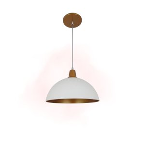 Luminária Esfera Premium Lustre Teto Meia Lua Texturado Luxo:branco