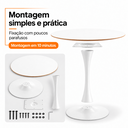Ver imagem 4 de Mesa de Jantar Redonda Saarinen Basic 110cm Branca Design Moderno