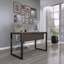 Ver imagem 1 de Mesa Madeira M120/60P25TUB 120cm Industrial Walnut e Preto Marrom