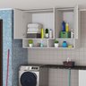 Armário Multiuso Suspenso 3 Portas Branco – Cozinha, Lavanderia e Banheiro - 3