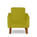 Ver imagem 2 de Mini Poltrona Cadeira Infantil Nina de Criança Suede Amarelo Pés Palito