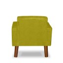 Ver imagem 3 de Mini Poltrona Cadeira Infantil Nina de Criança Suede Amarelo Pés Palito