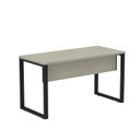 Ver imagem 3 de Mesa Madeira M134/60P25TUB 134cm Industrial Nogueira Casablanca e Preto Bege