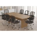 Ver imagem 2 de Mesa de Escritório Diretor Reunião Me4190 Amêndoa - Tecno Mobili