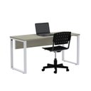 Ver imagem 6 de Mesa Madeira M134/60p25tub 134cm Industrial Nogueira Casablanca E Branco
