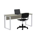 Ver imagem 6 de Mesa Madeira M134/60P25TUB 134cm Industrial Nogueira Casablanca e Branco Bege