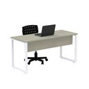 Ver imagem 4 de Mesa Madeira M134/60p25tub 134cm Industrial Nogueira Casablanca E Branco