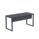 Ver imagem 3 de Mesa Madeira M150/60P25TUB 150cm Industrial Grafito Cinza
