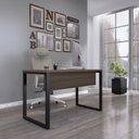 Ver imagem 1 de Mesa Madeira M150/60P25TUB 150cm Industrial Walnut e Preto Marrom