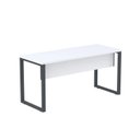 Ver imagem 3 de Mesa Madeira M150/60P25TUB 150cm Industrial Cinza e Preto