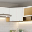 Ver imagem 2 de Armario Aereo Canto Obliquo 2 Portas 75 Cm Cd685 Branco Dtall