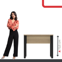 Ver imagem 5 de Escrivaninha M90/60p25tub 90cm Industrial Noce Naturalle