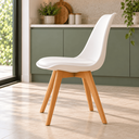Ver mais imagens de Conjunto Mesa de Jantar Redonda Preta 80cm com 2 Cadeiras Saarinen Leda Almofadadas para Sala de Jan