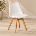Ver imagem 5 de Conjunto Mesa de Jantar Redonda Preta 80cm com 2 Cadeiras Saarinen Leda Almofadadas para Sala de Jan