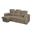Ver imagem 6 de Sofá Retrátil Reclinável America 2,30m Suede Marrom Claro