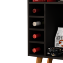 Ver imagem 3 de Aparador com Adega Bar Cantinho do Café Pés Palito Retrô Berlim Cor:preto