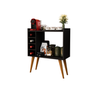 Ver imagem 7 de Aparador com Adega Bar Cantinho do Café Pés Palito Retrô Berlim Cor:preto