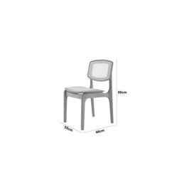 Conjunto Sala de Jantar Mesa 220cm Madeira Maciça Zurick 8 Cadeiras Maia - 3