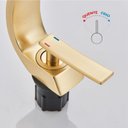 Ver imagem 4 de Torneira Banheiro Cascata Misturador Monocomando Aço Inox 304 Dourada Luxo - Brinovar