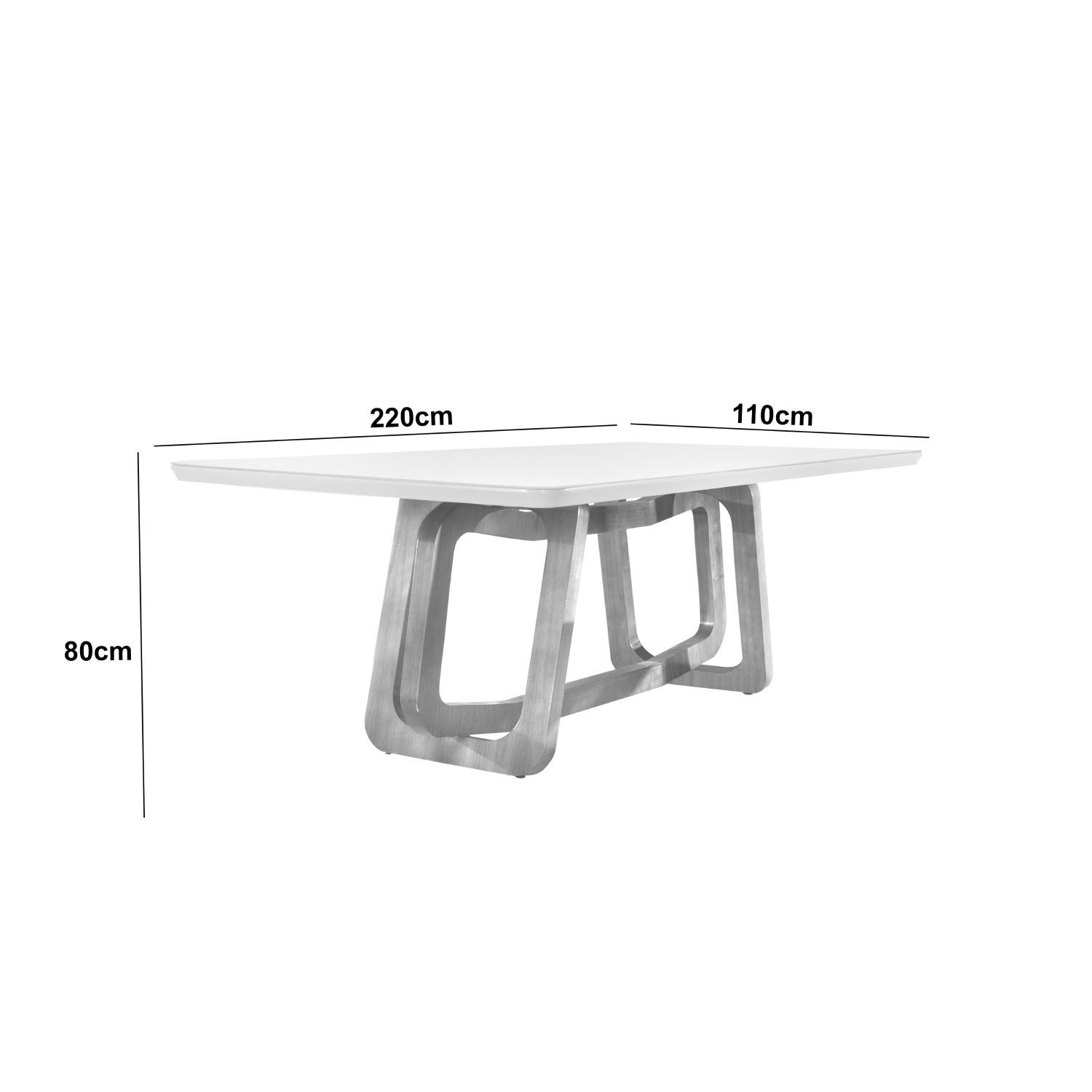 Conjunto Sala de Jantar Mesa Madeira Maciça Genova 8 Cadeiras Monaco - 4
