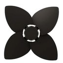 Ver imagem 4 de Ventilador de Teto Com Controle Remoto Natuvent Dahlia No Light 4 Pás Madeira Preto 220v