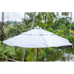 Ombrelone de Madeira Central sem Base:branco - 2