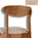 Ver imagem 5 de Kit 2 Cadeiras para Sala de Jantar Monaco Madeira Maciça Marrom/Imbuia