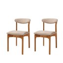 Ver imagem 1 de Kit 2 Cadeiras para Sala de Jantar Monaco Madeira Maciça Marrom/Imbuia