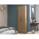 Ver imagem 1 de Guarda-Roupa em MDP 2 Portas Wood 54,4cm Marrom