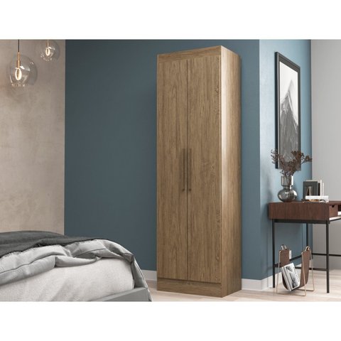 Guarda-Roupa em MDP 2 Portas Wood 54,4cm Marrom