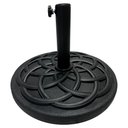 Ver imagem 1 de Base para Ombrelone Zaka – Concreto Revestido em Pvc Preto | 19 Kg • Ø 48 Cm